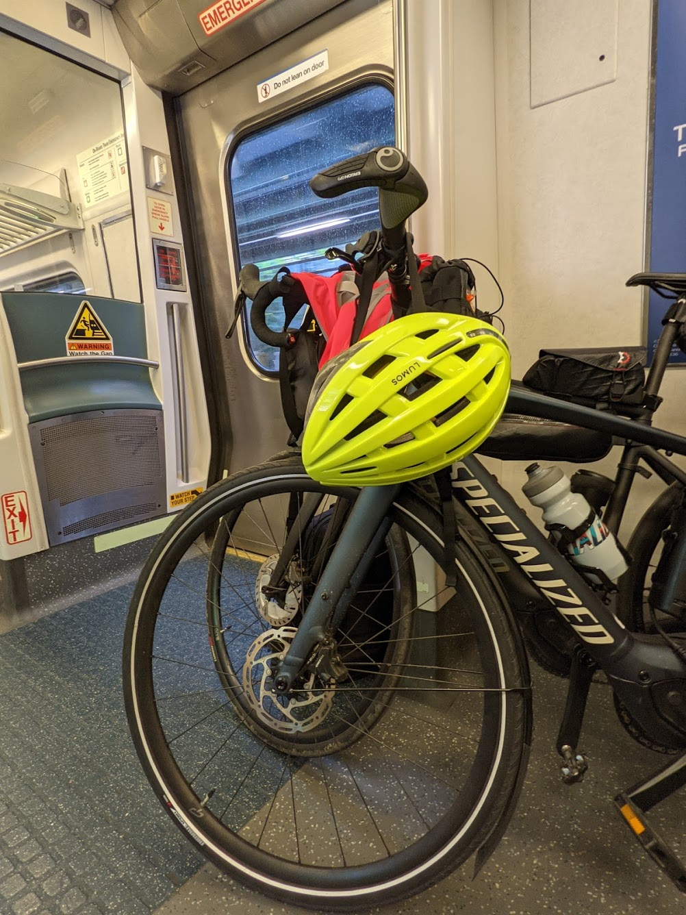 Creo and Vado ebikes on a Metro North train